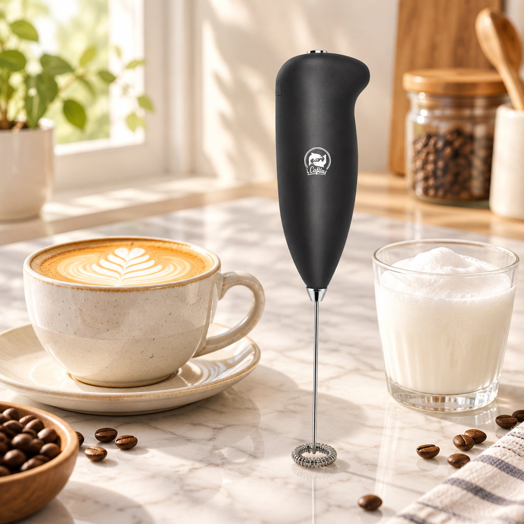 Stainless Steel Milk Frother — Café-Quality Foam at Home
