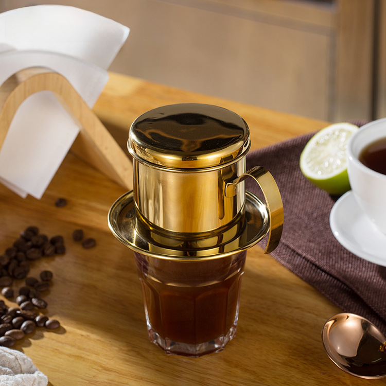 Vietnamese Drip Coffee Pot and Filter Set