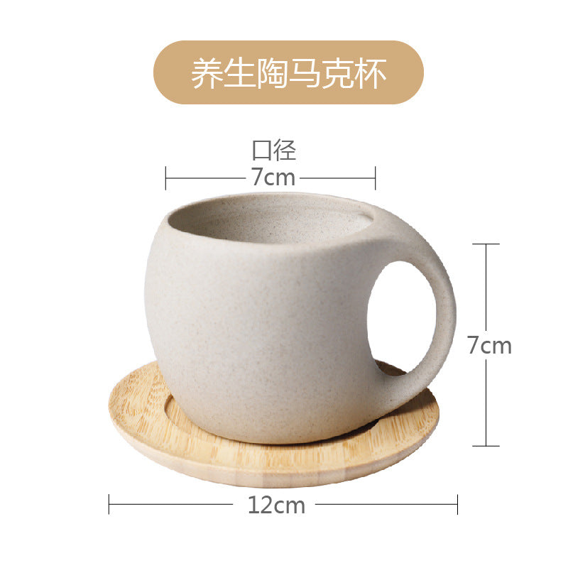 Vintage Ceramic Mug - Rustic Coffee and Tea Cup