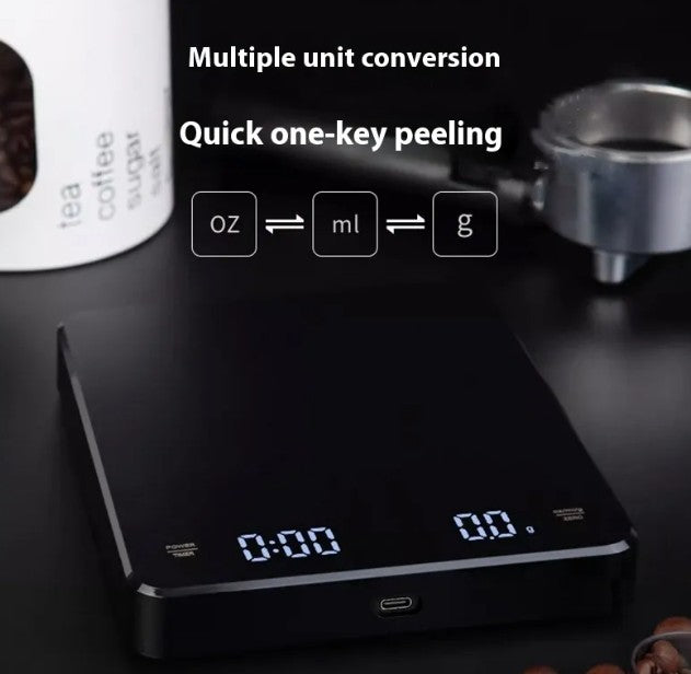 Precision Coffee Scale with Built-In Timer – For Pour Over, Espresso & Drip Brewing