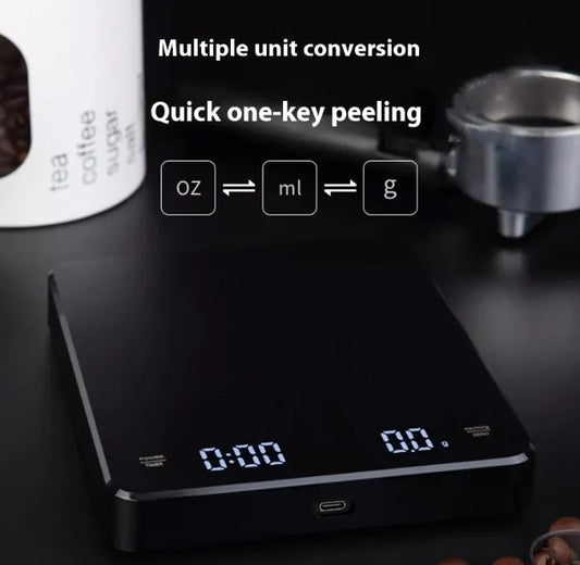 Precision Coffee Scale with Built-In Timer – For Pour Over, Espresso & Drip Brewing